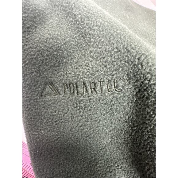 L.L. Bean Full Zip Fleece Jacket Forest Green Mens XL REG Hiking Outdoor Pockets - Picture 6 of 8